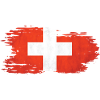 Switzerland - National Flag, Brush Effect