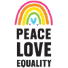 LGBT Pride Month - Peace. Love. Equality
