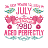 July 1980 Birthday Woman July 1980