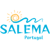Salema Portugal-Coastal Wave Illustration