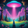 UFO with rabbit