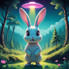 Rabbit with UFO