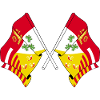 Two flags province of Liège Belgium