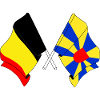 Drapeau Belgique et drapeau Flandre occidentale