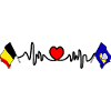 Cardio heart Flag Belgium, Brussels
