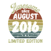 Awesome since August 2016 - Birthday