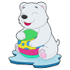 Eisbär Ostern Osterei