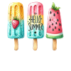 Ciao estate. Felice Ghiacciolo Design, Gelato,