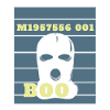 Masked man halloween boo