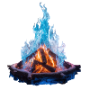 Frozen fire
