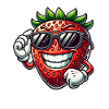 Cool Strawberry Sunglasses Fruity Design