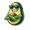 Cool Avocado Sunglasses Avocado Funny