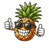 Cool Pineapple Sunglasses Fruity