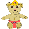 My teddy goes swimming
