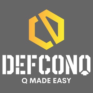 DefconQ white logo