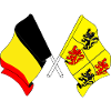 Flag Belgium and flag Hainaut