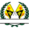 Flaggen Wallonisch-Brabant im Lorbeerkranz-Banner