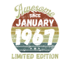 Awesome since January 1967 - Birthday