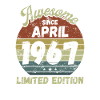 Awesome since April 1967 - Birthday