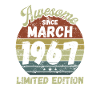 Awesome since March 1967 - Birthday