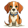 Beagle Dog Illustration