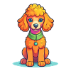 Poodle Dog Illustration