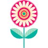 Süße bunte Blume