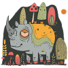 Tired rhinoceros