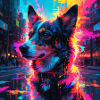 Neon Hund