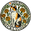 J’adore mon chat calicot