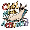 Llama Chill - Beach Humor