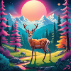 Deer in clearing