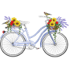 Bicycle with lavender