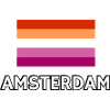 Lesben-Pride-Flagge Amsterdam
