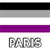 Asexuality Pride Flag Paris