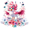 Flamant rose mignon