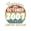 Awesome since October 2007 - Birthday