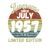 Awesome since July 1957 - Birthday