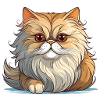Un mignon chat persan