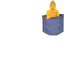 Buddhismus Brusttasche Buddhistische Symbolstatue