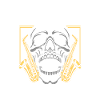 Saxophone Saxophone Skull