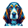 Basset Bleu De Gascogne Dog Breed Cartoon Kawaii