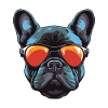 French Bulldog Dog Head