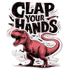 Dinosaur - clapping hands - humor