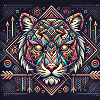 Tigre géométrique