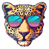 leopard, sunglasses, summer, gift