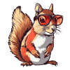 Squirrel, sunglasses, summer, gift