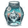 Diamond in a mason jar