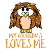 My Grandma Loves Me Owl Hoot Nocturnal Bird Lover