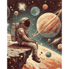 An Astronaut Exploring the infinite,